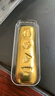 老廟Au999.9足金投資黃金工藝金條  傳世金 50g 曬單實(shí)拍圖
