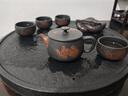 石間說(shuō) 整塊烏金石茶盤(pán)日式簡(jiǎn)約圓形石頭小茶臺辦公家用茶海功夫茶具托盤(pán) 40CM-40CM-3CM【主圖規格】 曬單實(shí)拍圖