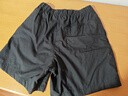 無(wú)印良品（MUJI）女式 水洗 平紋 短褲女夏 褲子 休閑短褲 多巴胺純棉全棉BEC27A3S 黑色 M 160/66A 曬單實(shí)拍圖