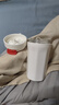 簡(jiǎn)纖潮流廚電廚房電器吸管 米白色咖啡杯400ML 曬單實(shí)拍圖