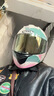 JDSJDS摩托車(chē)頭盔3C認證男女機車(chē)帥賽車(chē)安全四季全盔騎行藍牙耳機槽 彩虹騎士+贈鍍粉日夜通用 L碼【56-57頭圍】 曬單實(shí)拍圖