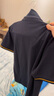 吉普（JEEP）短袖T恤男夏季Polo商務(wù)休閑衫男士寬松涼感衣服男裝 寶藍(lán)  XL 曬單實(shí)拍圖
