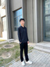 杉杉長(zhǎng)袖T恤男秋季新款商務(wù)休閑男簡(jiǎn)約親膚舒適通勤翻領(lǐng)內(nèi)搭上衣 藏青色 L /175 曬單實(shí)拍圖