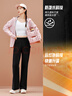 安踏（ANTA）自由褲丨喇叭褲修身通勤褲女裝秋冬新款防潑水商務(wù)梭織運動(dòng)長(cháng)褲子 基礎黑-2 M (女165) 曬單實(shí)拍圖