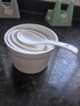 貝瑟斯 陶瓷碗燉盅 湯碗隔水燉盅內膽蒸蛋粥燕窩盅罐餐具帶蓋勺碟420ml 曬單實(shí)拍圖