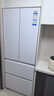 海爾（Haier）冰箱416升法式多門四開門 594mm超薄零嵌入式小戶型小紅花系列 一級變頻風(fēng)冷無霜黑金凈化家用冰箱 416升小紅花丨594專業(yè)超薄丨700超窄機身 曬單實拍圖