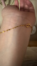 中國黃金（CHINA GOLD）嘴唇黃金手鏈女999足金手串生日禮物送女朋友老婆 金重約1.1g【足金手鏈】 曬單實(shí)拍圖