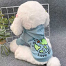 貝初眾狗狗衣服冬天小型犬雪納瑞泰迪法斗柴犬博美衛衣保暖小狗衣服 藍色星球-潮款衛衣 M碼【約適合5-8斤】 曬單實(shí)拍圖
