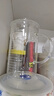 巴比客量杯燒杯刻度玻璃杯帶手柄耐冷熱透明水杯烘焙杯子1000ml*1帶蓋 曬單實(shí)拍圖