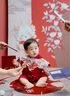 G.DUCKKIDS小黃鴨嬰兒衣服夏季新生兒連體衣中國(guó)風(fēng)周歲禮服寶寶滿月百天爬服 紅色 66cm 尺碼建議0-3個(gè)月8-12斤 曬單實(shí)拍圖