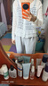 莜仙格2025春夏季新款開(kāi)衫薄款外套女長(cháng)袖短款鏤空披肩女薄款外搭上衣女 白色 M 建議 100-110斤左右 曬單實(shí)拍圖