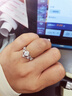 LOVE PIXIE在逃公主莫桑石鉆戒指輕奢高級感純銀50分求婚結婚仿真鉆戒七夕 13號 曬單實(shí)拍圖