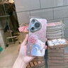 馳佚適用于華為pura80pro手機殼新款帶鏡頭膜p80pro+羽紗閃鉆帶掛繩80ultra卡通全包硅膠防摔保護套女 【繡球貓-粉白色】閃鉆升級防摔不頂膜 華為 Pura 80 Pro + 曬單實(shí)拍圖