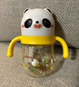 貝親（Pigeon）兒童牛奶杯1-3歲寶寶喝水喝奶PPSU直飲奶瓶雙吸管水杯 黃色330ml 曬單實(shí)拍圖