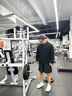 MUSCLE DOG肌肉狗POLO長(cháng)袖T恤男2025秋季新品美式純色寬松運動(dòng)訓練健身上衣 黑色 XL 曬單實(shí)拍圖