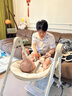 mommark寶寶餐椅尿布臺可坐躺兒童椅子學(xué)坐椅吃飯桌椅0-6歲 8合1養娃神器 【輕奢款】白P（萬(wàn)向輕音輪） 曬單實(shí)拍圖