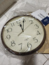 SEIKO新品日本精工11英寸掃秒簡約掛鐘家用免打孔臥室靜音鐘表直徑28cm 曬單實拍圖