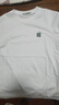 HLA海瀾之家短袖t恤男款涼感輕商務(wù)休閑字母刺繡半袖男夏季上衣打底T 漂白9T S 165/84A 曬單實(shí)拍圖