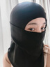惠利得騎行面罩全臉?lè )里L(fēng)摩托電動(dòng)車(chē)保暖頭套冬季防寒面罩可戴頭盔男女士 抓絨保暖-【騎士黑】 曬單實(shí)拍圖