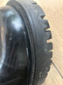 KGV 大頭皮鞋男士商務(wù)休閑英倫風(fēng)圓頭大碼厚底增高青少年松糕底皮鞋 黑色 40 皮鞋碼=41運動(dòng)鞋碼 曬單實(shí)拍圖