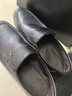 意爾康男鞋冬季休閑舒適爸爸鞋加絨保暖一腳蹬皮鞋96108W黑色42 曬單實(shí)拍圖