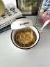 居宴泡面碗宿舍用學(xué)生帶蓋陶瓷泡面杯帶手柄大容量嗦粉面碗食堂打飯碗 棕熊款6英寸面碗【帶蓋帶勺】 曬單實(shí)拍圖