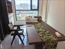 陶魯工匠實木昌迪加爾藤編椅子餐椅現(xiàn)代簡約家用法式扶手北歐中古休閑藤椅 墨綠色坐墊[黑色框架]進口橡膠木 曬單實拍圖