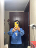 優(yōu)衣庫女裝/男女同款牛津紡箱型襯衫/襯衣合作款25秋冬新款479974 479974/64湖藍色 S 曬單實拍圖