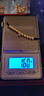 貝羅綺黃金古法金珠999足金轉(zhuǎn)運(yùn)珠散珠3D硬金圓珠DIY女士手鏈隔珠 寬5高3.8毫孔1.7毫米0.08-0.12克 曬單實(shí)拍圖