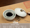 湖穎汝窯火鍋硯防干墨碟陶瓷防蒸發(fā)不干墨多功能學(xué)生初學(xué)者火鍋硯臺墨池帶蓋盛墨汁用保濕文房四寶配件 曬單實(shí)拍圖