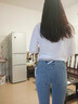 軒詩道百搭3D蜜桃臀牛仔褲女淺藍(lán)色豐臀顯瘦彈力中腰提臀翹臀瑜伽鉛筆褲 淺藍(lán)色（中腰蜜桃臀褲） 常規(guī) 2XL （120-130斤） 曬單實(shí)拍圖