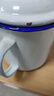 懷舊搪瓷杯經(jīng)典鐵茶缸帶蓋大號杯子辦公室飯店老式帶花婚慶馬克杯 為人民服務(wù) 700ml 曬單實(shí)拍圖
