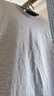無(wú)印良品（MUJI）天竺編織 圓領(lǐng)短袖T恤 灰色 M  曬單實(shí)拍圖