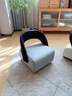 家逸（JIAYI）萬(wàn)向輪小凳子客廳家用高級感滑輪小板凳軟包靠背小椅子換鞋沙發(fā)凳 曬單實(shí)拍圖