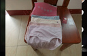 雅鹿4條裝純棉內褲女100%全棉襠抗菌中高腰少女生夏季薄款三角短褲 膚色+粉色+淺藍+淺紫 4條 XL 適合125-140斤 曬單實(shí)拍圖
