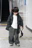 帕西爺爺兒童羽絨服加厚中長(cháng)款2025新款外套寶寶嬰男女大防風(fēng)保暖冬裝 黑色 120 cm（充絨量138g） 曬單實(shí)拍圖