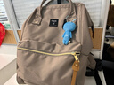 anello日本樂(lè )天雙肩包男女背包書(shū)包升級版離家出走包電腦隔層中號米色 曬單實(shí)拍圖
