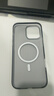 猩球衛士高級感防指紋適用Apple/蘋(píng)果iPhone16ProMax磁吸瓦楞手機殼超薄行李箱條紋保護套磨砂外殼黑 曬單實(shí)拍圖