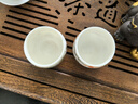不拙羊脂玉瓷茶杯主人杯一對單杯陶瓷茶盞高檔教師節禮物禮盒龍鳳對杯 曬單實(shí)拍圖