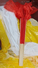 舞蹈扇加長(cháng)防真絲廣場(chǎng)舞秧歌長(cháng)稠扇大紅色演出扇萬(wàn)疆跳舞道具扇子 119cm飄頭 31cm扇骨 【白紅漸色】 曬單實(shí)拍圖