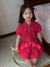WVD國際品牌女童夏季套裝裙子2025新款兒童洋派時髦女寶寶紅色時尚洋裝夏裝 紅色裙子款 紅色裙子款 90 CM 曬單實(shí)拍圖
