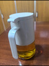 閃閃優(yōu)品家用油壺廚房玻璃油瓶不掛油防漏油壺食品級油罐壺倒油壺分裝油瓶 【不掛油】翻蓋油壺：650ml 曬單實(shí)拍圖