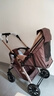 ANGI BABY嬰兒車(chē)高景觀(guān)嬰兒推車(chē)可坐可躺輕便折疊雙向推行寶寶推車(chē)遛娃神器 卡其色【可坐可躺+四輪避震】 嬰兒車(chē)可坐可躺一鍵收車(chē)四輪減震 曬單實(shí)拍圖