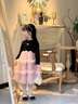G.DUCKKIDS小黃鴨公主裙女童連衣裙秋裝2025新款洋氣兒童裙子小女孩長(cháng)袖紗裙 黑色 110 建議4~5歲【100-110cm】cm 曬單實(shí)拍圖