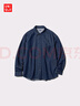 優(yōu)衣庫男女裝牛仔寬松襯衫/水洗產品長袖襯衣25新款478115 480761 478115/68深藍色 L 曬單實拍圖
