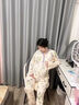 貓人純棉睡衣女7a抗菌月子服孕婦產(chǎn)后哺乳夏季薄款帶胸墊家居服可外穿 灰綠 【孕哺專用 7A抑菌呵護整個孕期】 XL 【建議130-150斤】 曬單實拍圖