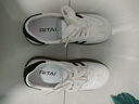 日泰（RITAI）厚底德訓鞋女2025秋季新款增高松糕底小白鞋真皮運動(dòng)休閑板鞋 白色 38 曬單實(shí)拍圖