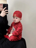 WVD國際品牌新中式喜慶連體衣爬服夏季男童滿(mǎn)月宴周歲宴禮服哈衣爬服大紅哈衣 大紅哈衣66 CM 曬單實(shí)拍圖