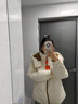 鴨鴨（YAYA）王一博同款羽絨服男士短款冬季新款城市時(shí)尚休閑防寒服保暖外套HY 米白色 XL 曬單實(shí)拍圖