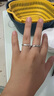 央創(chuàng  )時(shí)尚【中國黃金授權】情侶對戒求婚戒指銀925戒指一對生日禮物送女友 曬單實(shí)拍圖